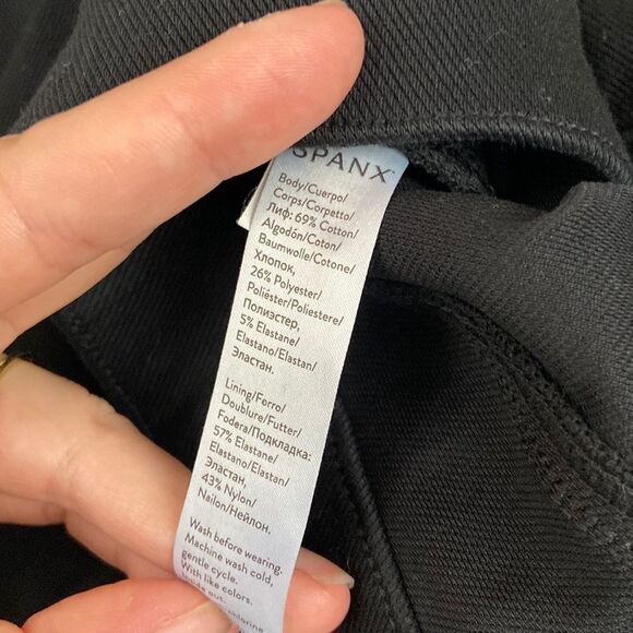 Spanx Faux Black Jean Leggings size Small - Picture 6 of 9